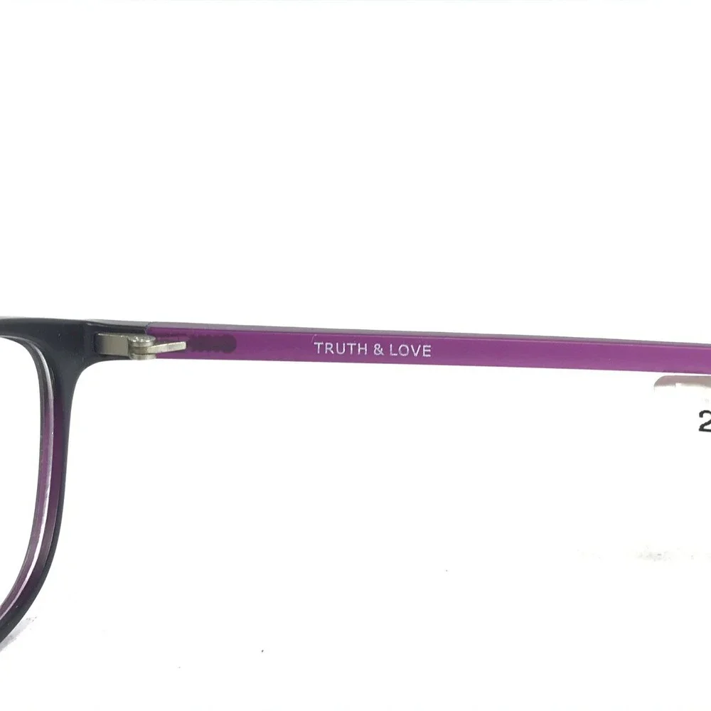 Truth & Love Eyeglasses Frames T & L 13 COL 80 Purple Cat Eye Full Rim 50-16-140